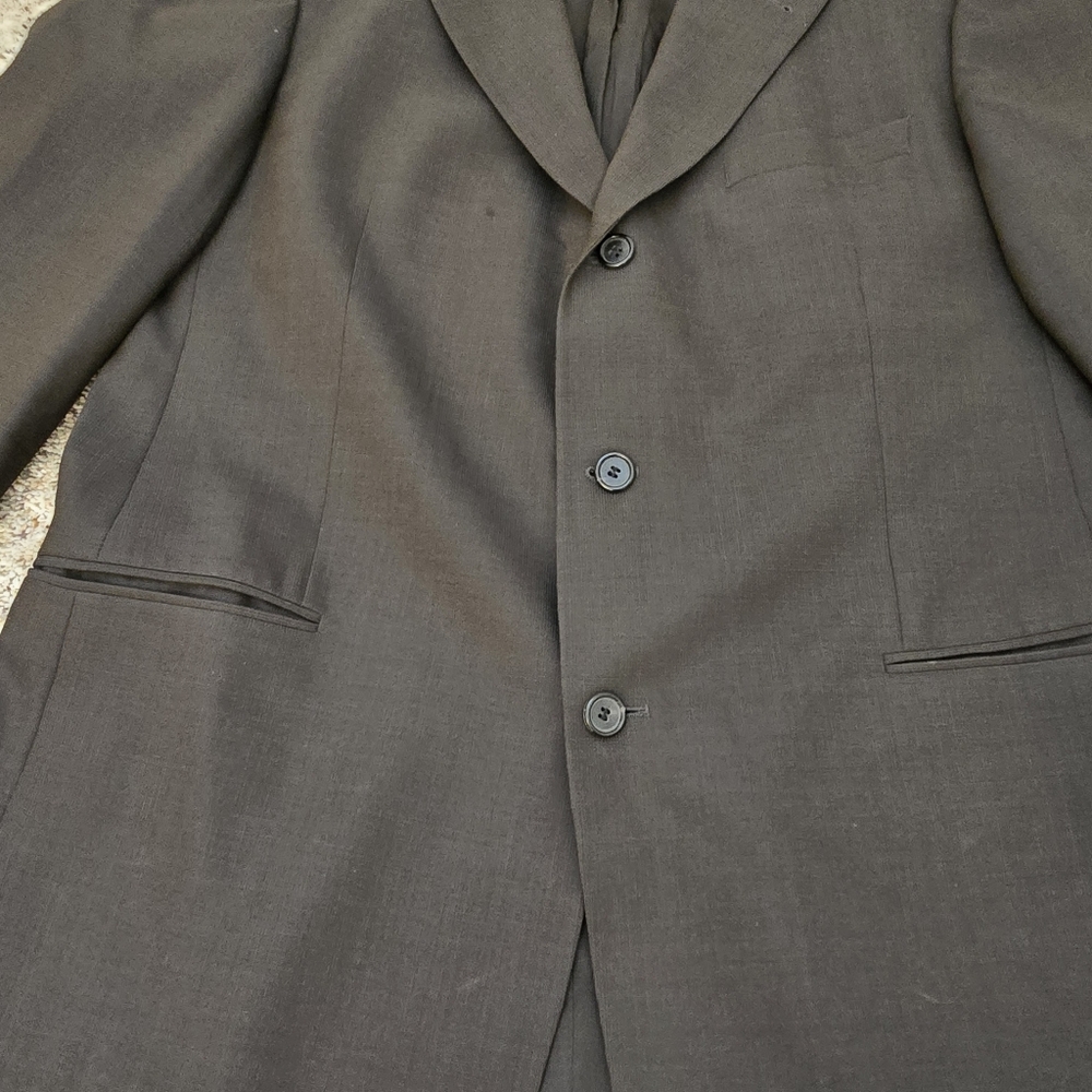 Hugo Boss Super 100 Wool Blazer Black Sport Coat Classic Tailored Jacket 42R 44R - Picture 3 of 11
